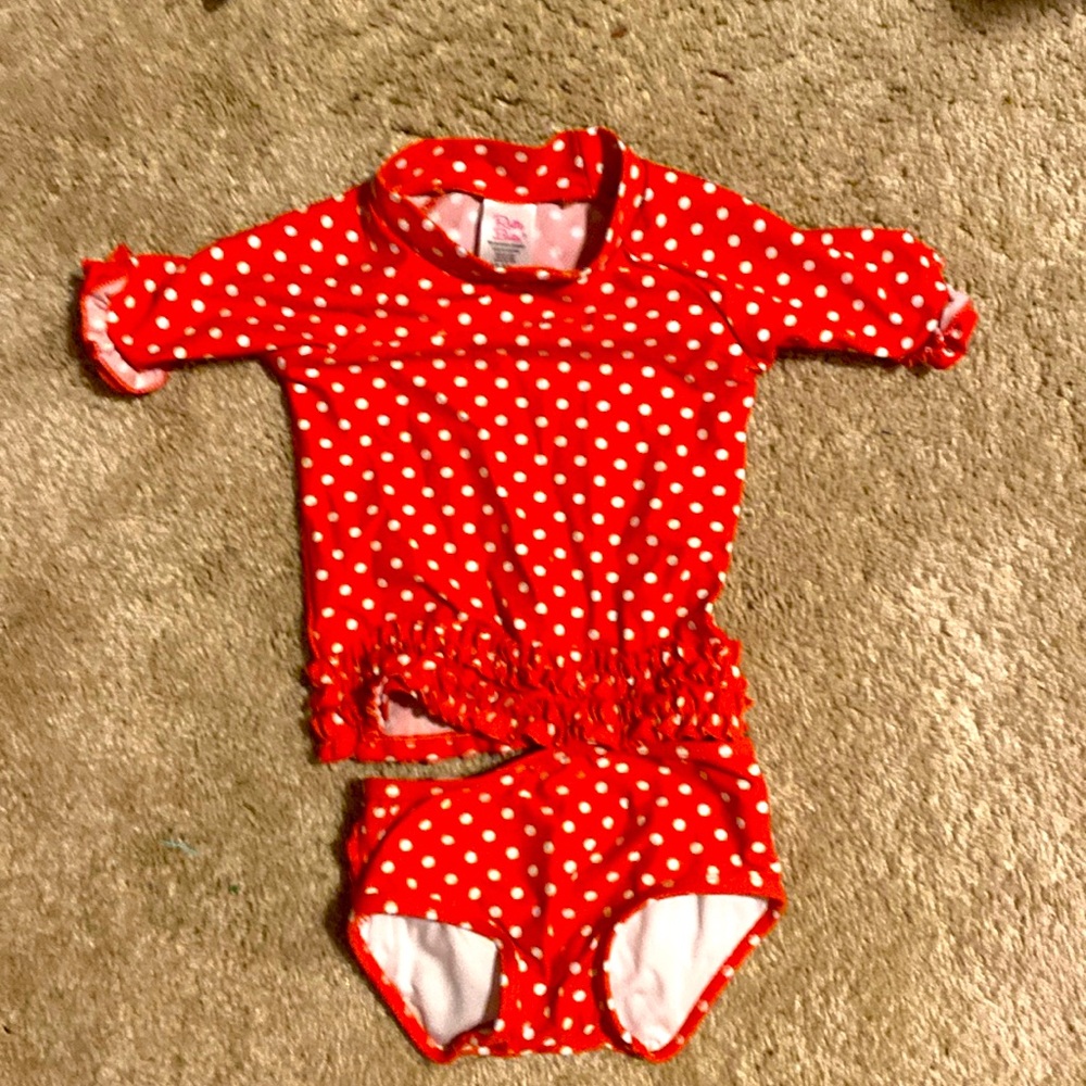 Ruffle Butts baby girl two piece bikini